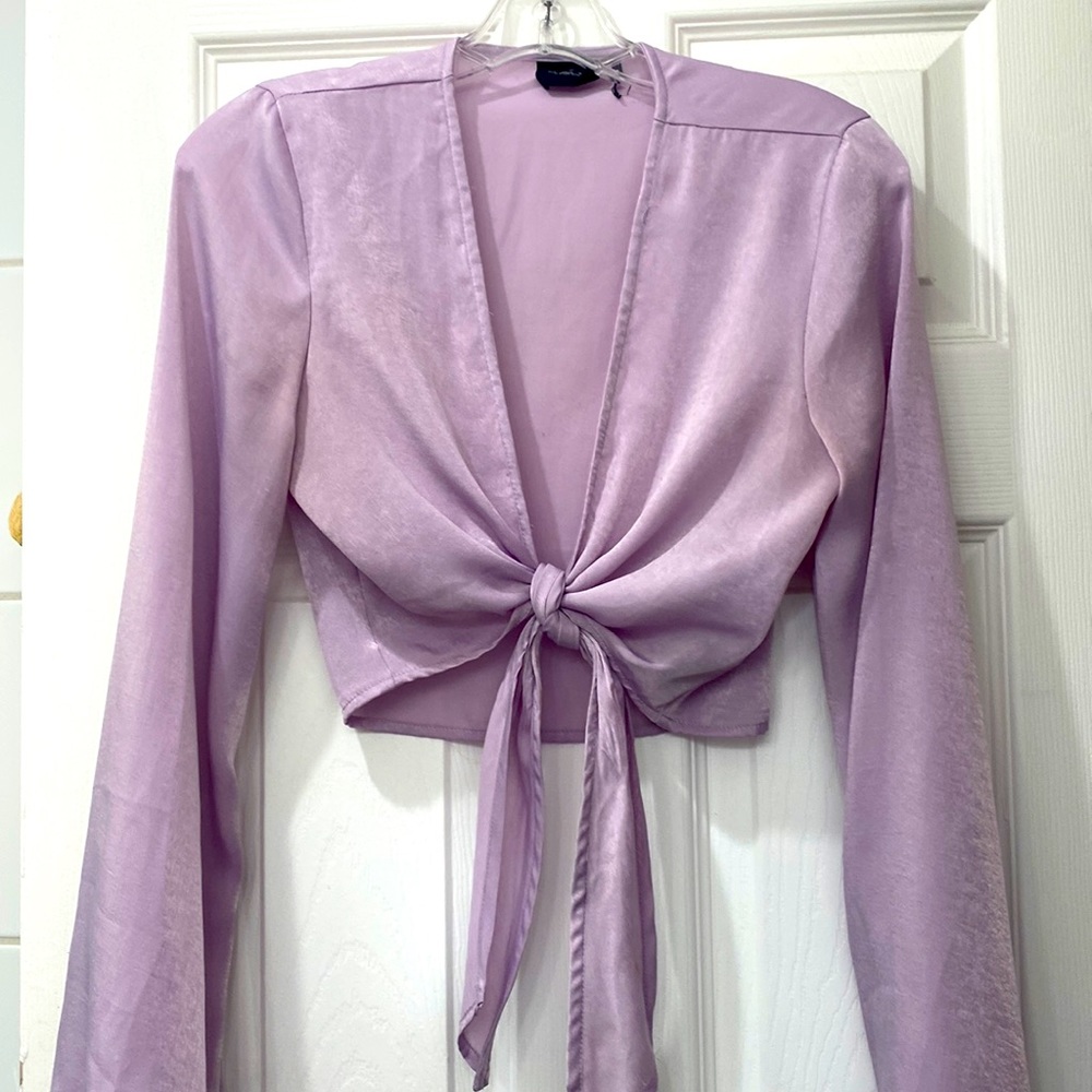 UO Lilac tie top
